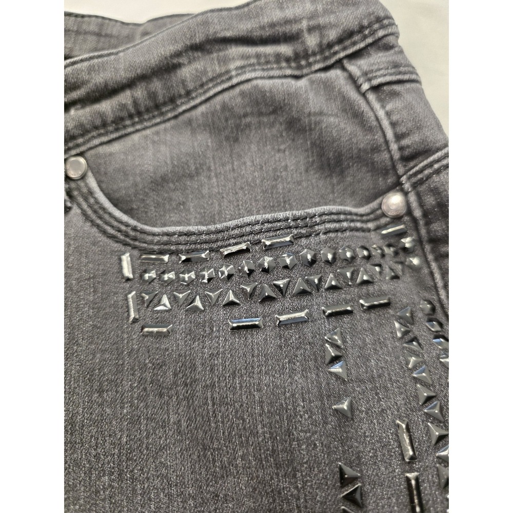 Bandolino Lisbeth Studded Ladies Jeans Charcoal Black Size14 - Picture 5 of 6